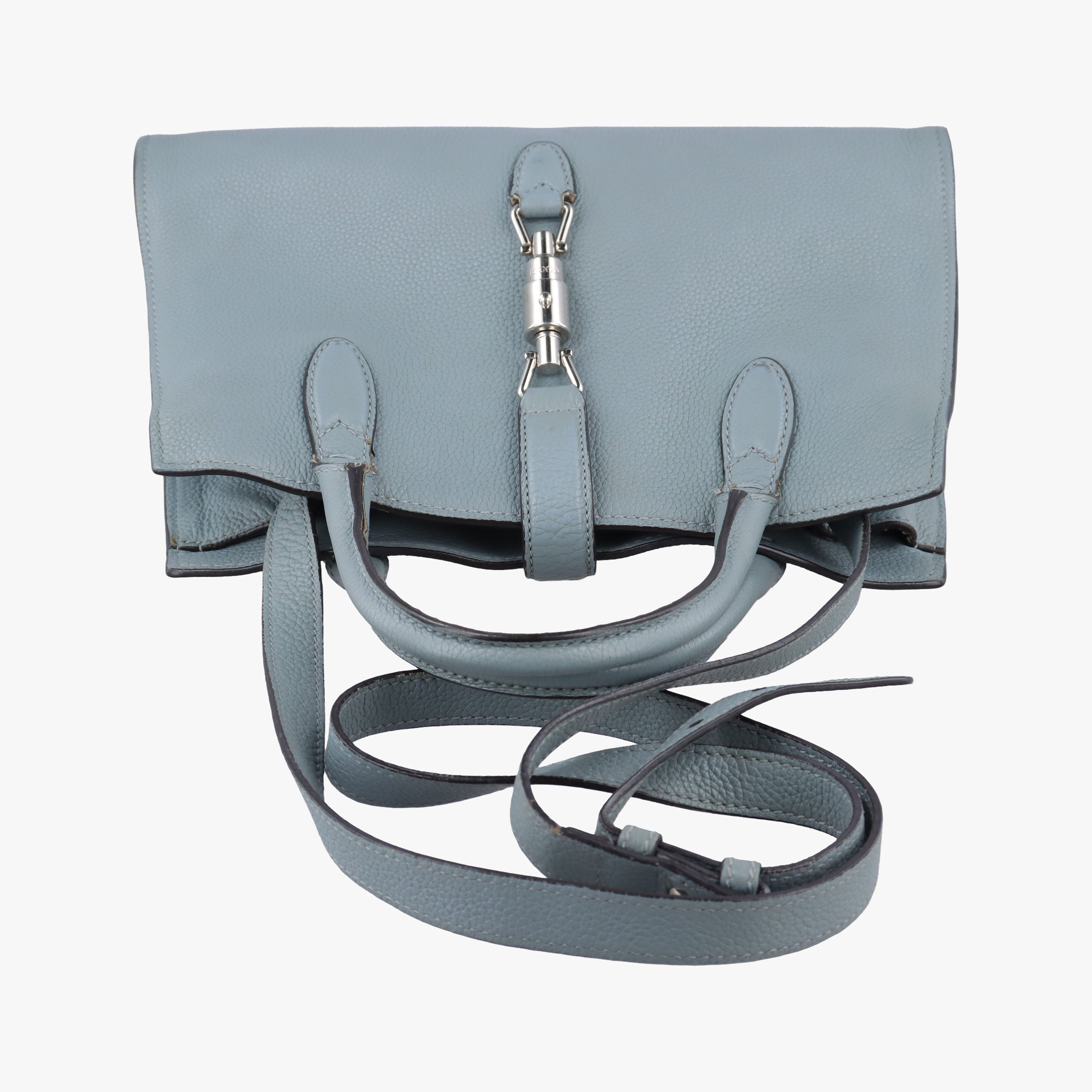 Pre-owned Gucci new jackie Blue Leather 365460 shoulderbag | stylenewstar