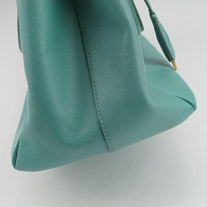 Pre-owned Prada Galleria Blue SAFFIANO Leather BN2274 shoulderbag | stylenewstar