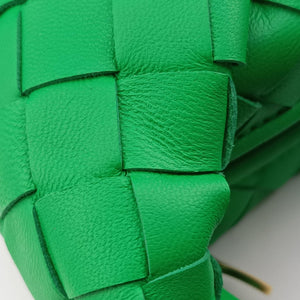 Pre-owned Bottega Veneta The Jodie Green lambskin  handbag | stylenewstar