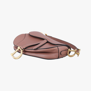Pre-owned Christian Dior Saddle Pink Leather  handbag | stylenewstar