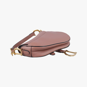 Pre-owned Christian Dior Saddle Pink Leather  handbag | stylenewstar