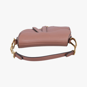 Pre-owned Christian Dior Saddle Pink Leather  handbag | stylenewstar