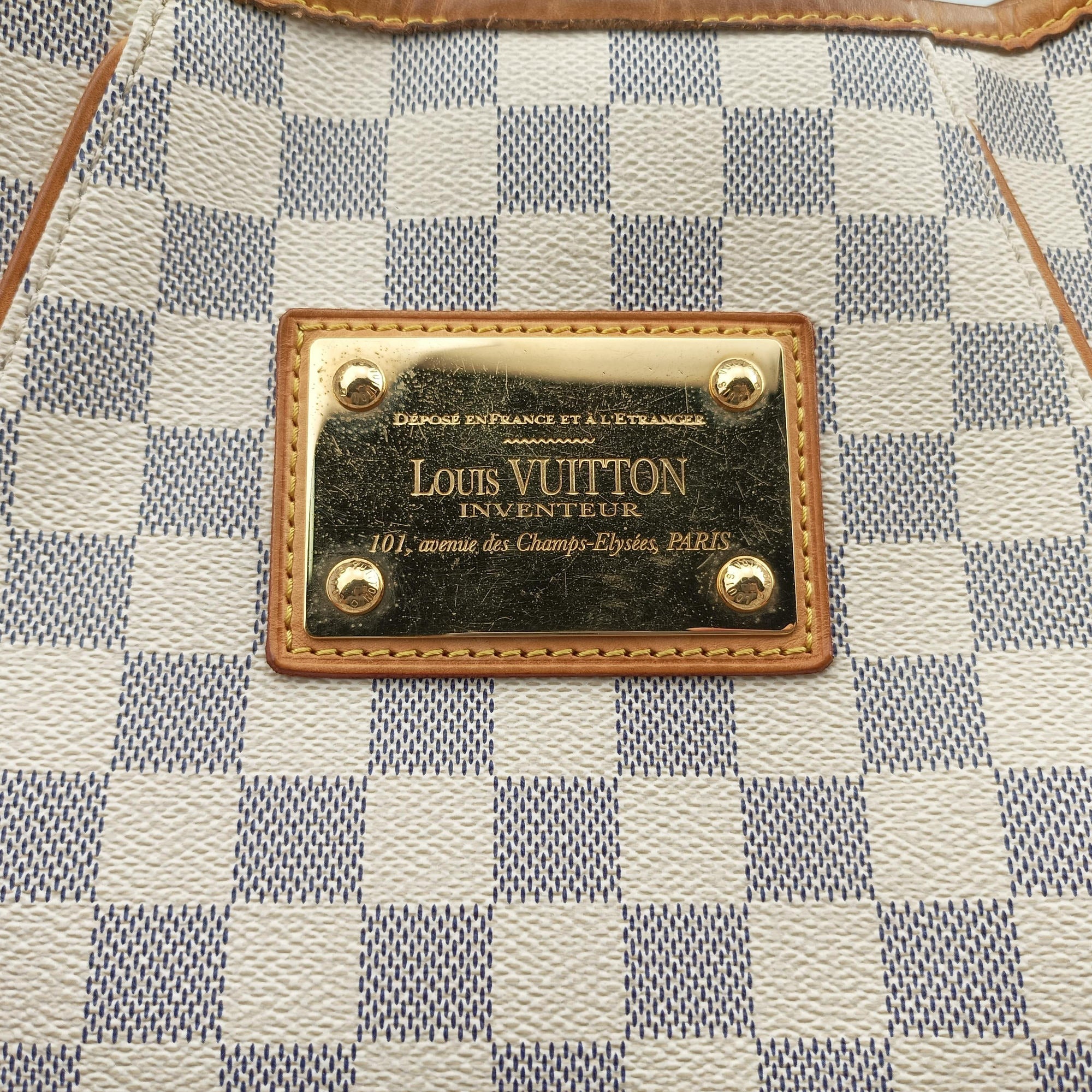 Vintage Louis Vuitton GALLIERA PM Azur Damier Canvas N55215 shoulderbag | stylenewstar