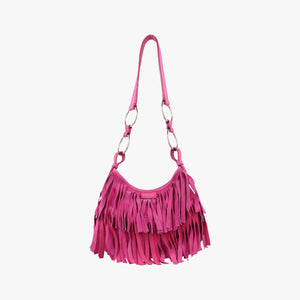Secondhand Yves Saint Laurent Mombasa Rose Leather×Suede 138963 shoulderbag | stylenewstar