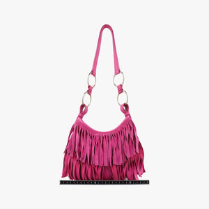 Secondhand Yves Saint Laurent Mombasa Rose Leather×Suede 138963 shoulderbag | stylenewstar