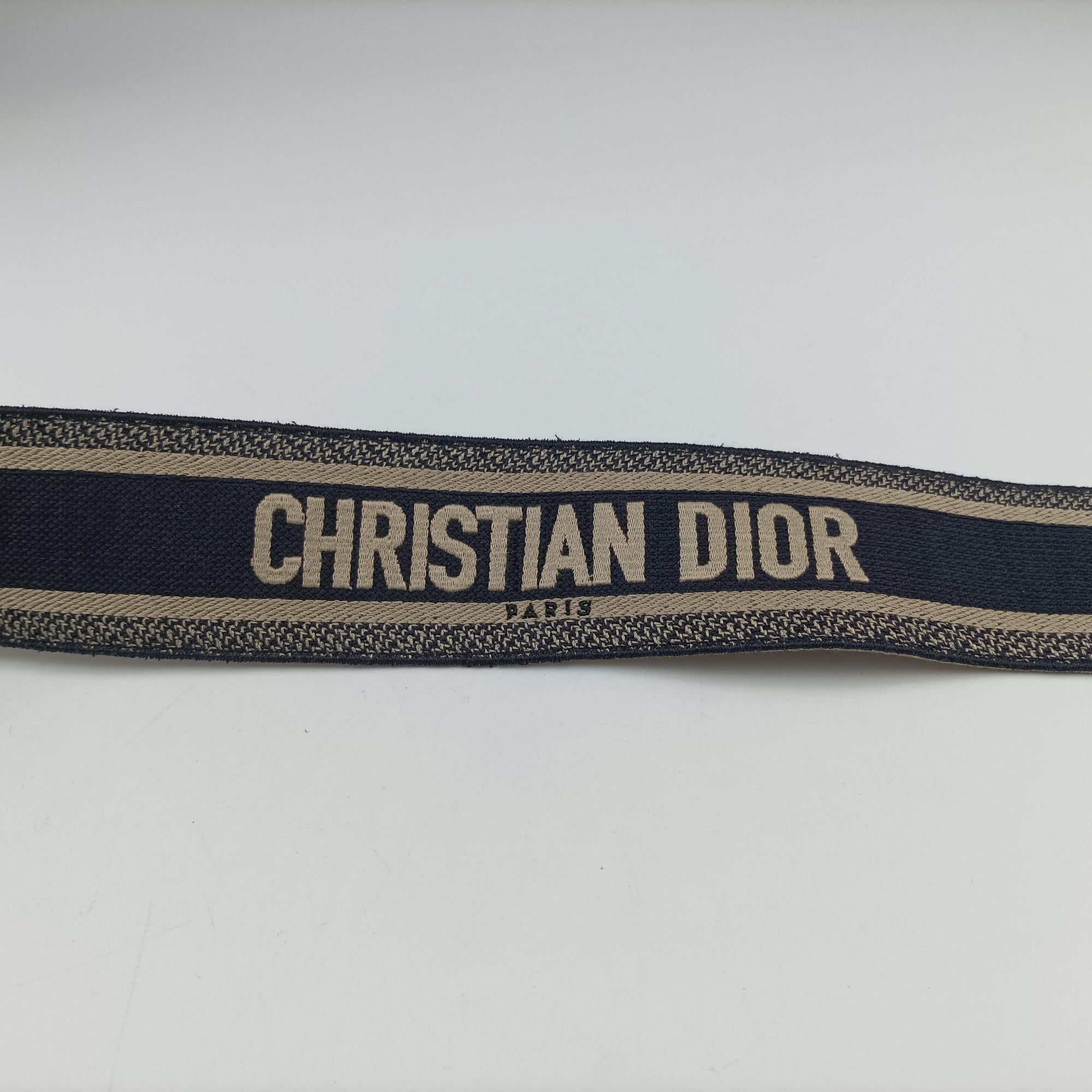 Pre-owned Christian Dior Wicker Basket Camel×Navy Natural wicker×Dior oblique jacquard  shoulderbag | stylenewstar