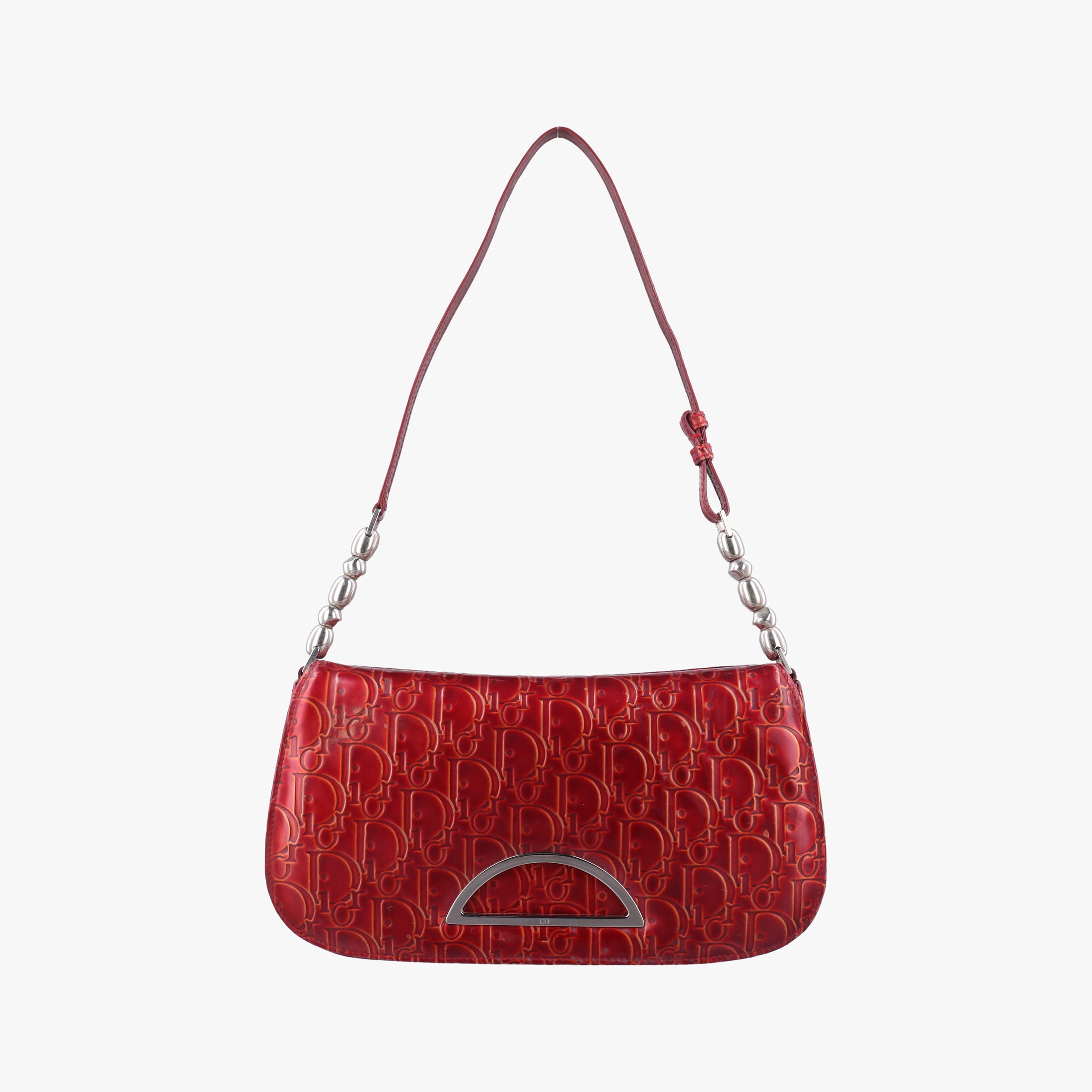Secondhand Christian Dior Malice pearl Red Leather  shoulderbag | stylenewstar