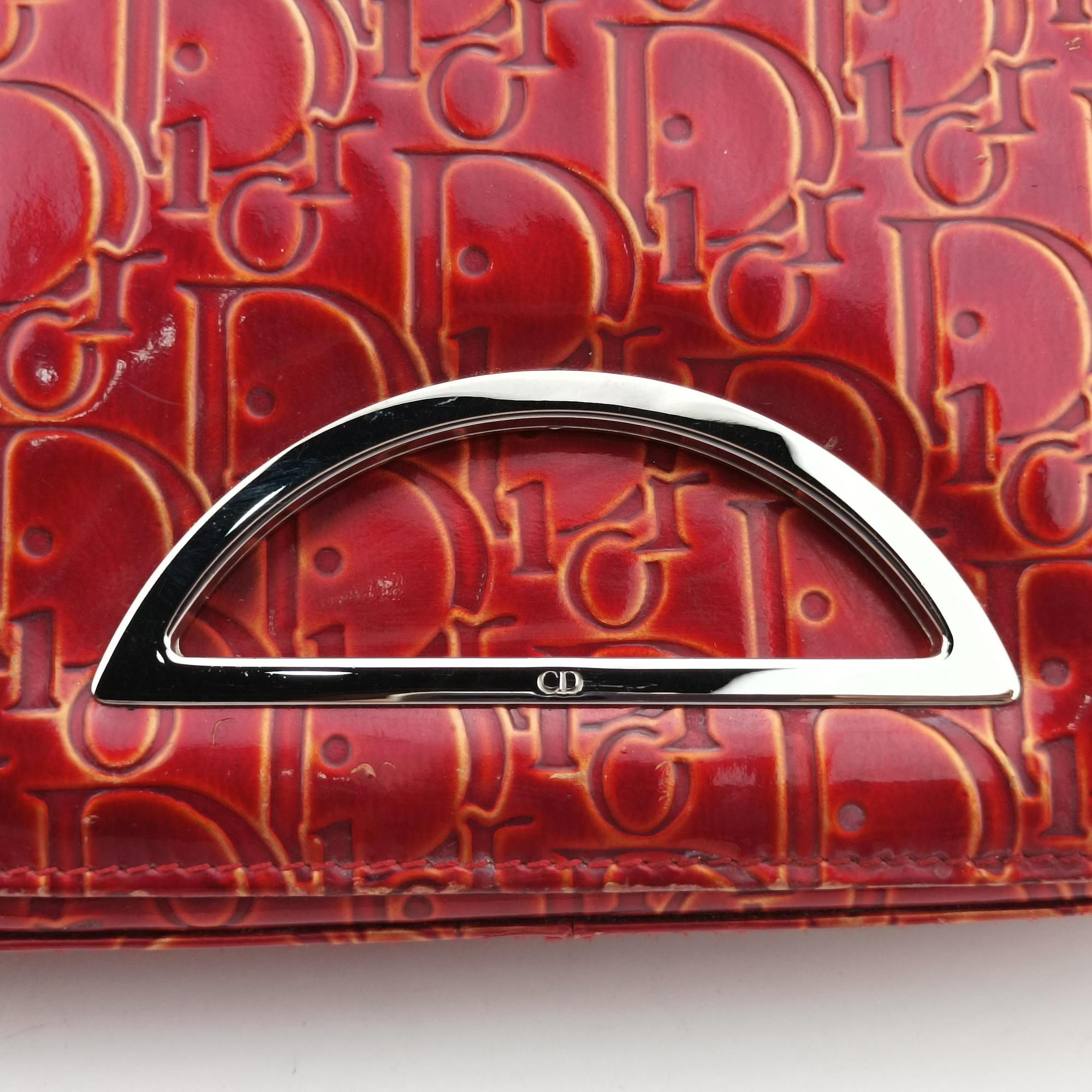 Secondhand Christian Dior Malice pearl Red Leather  shoulderbag | stylenewstar