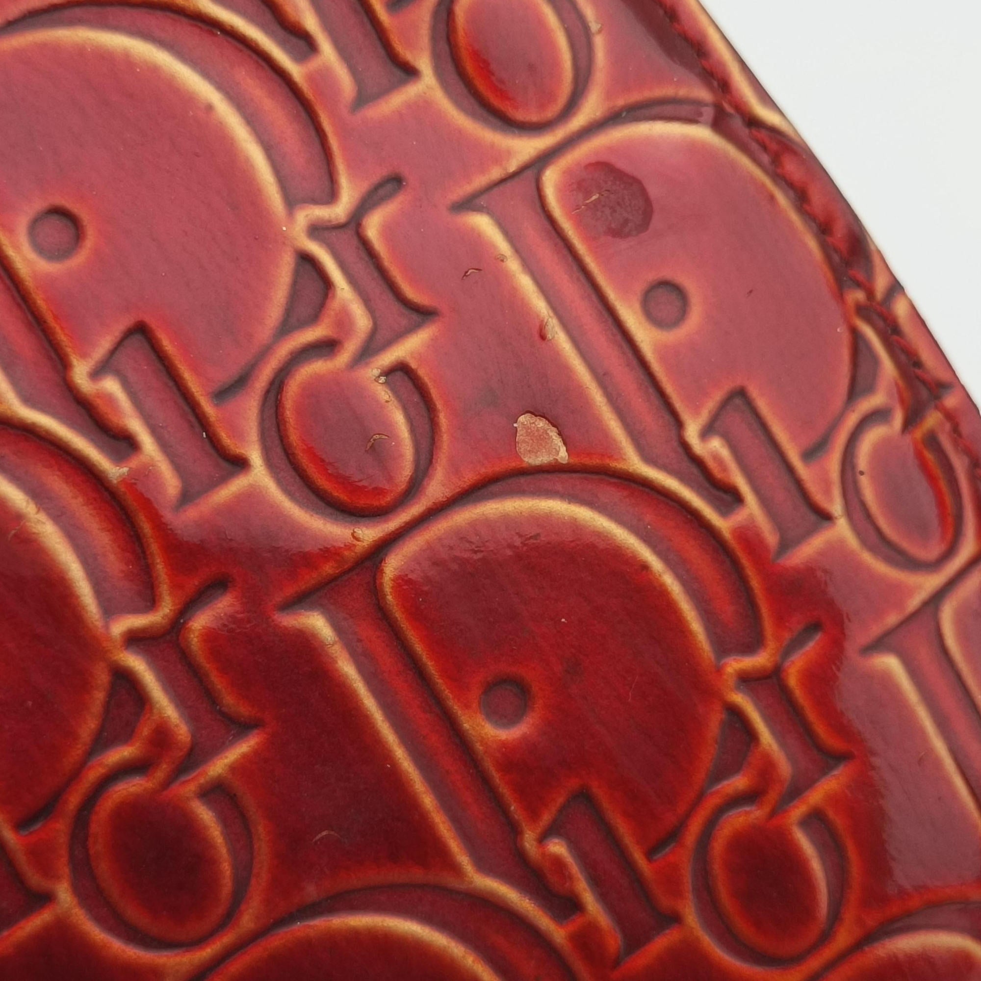 Secondhand Christian Dior Malice pearl Red Leather  shoulderbag | stylenewstar