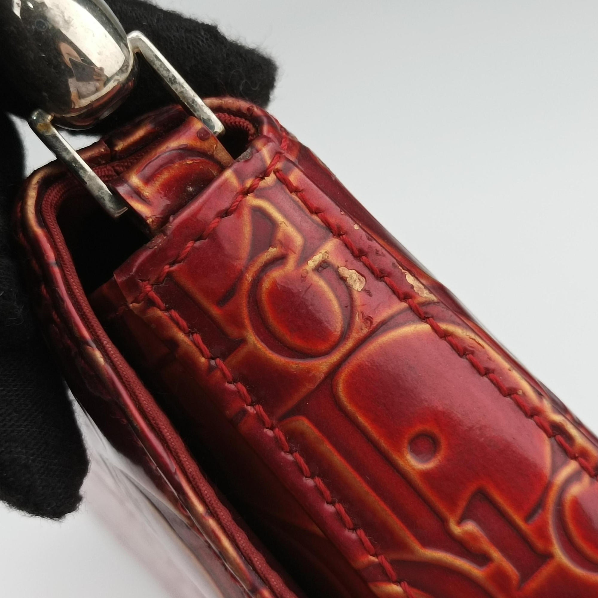 Secondhand Christian Dior Malice pearl Red Leather  shoulderbag | stylenewstar