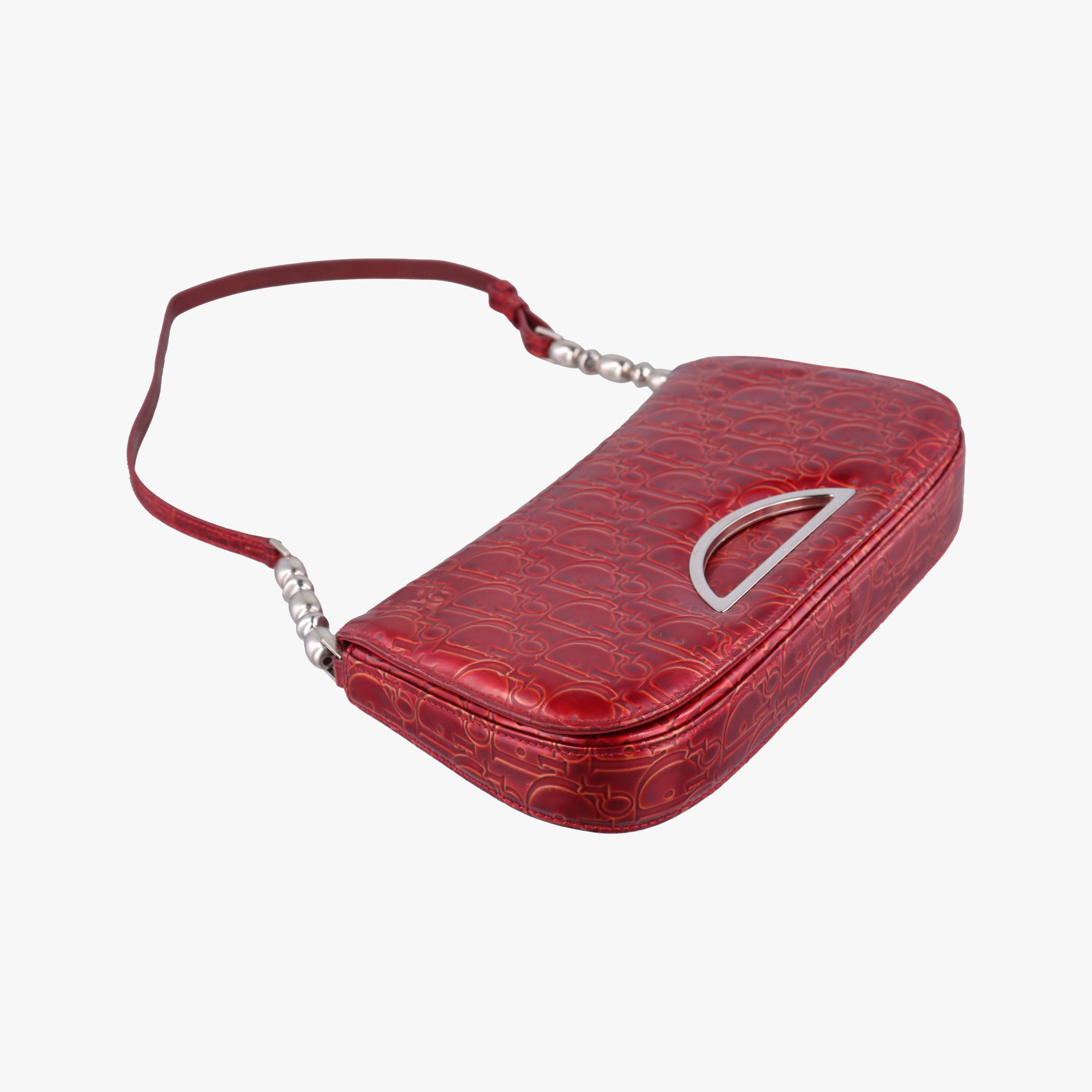 Secondhand Christian Dior Malice pearl Red Leather  shoulderbag | stylenewstar