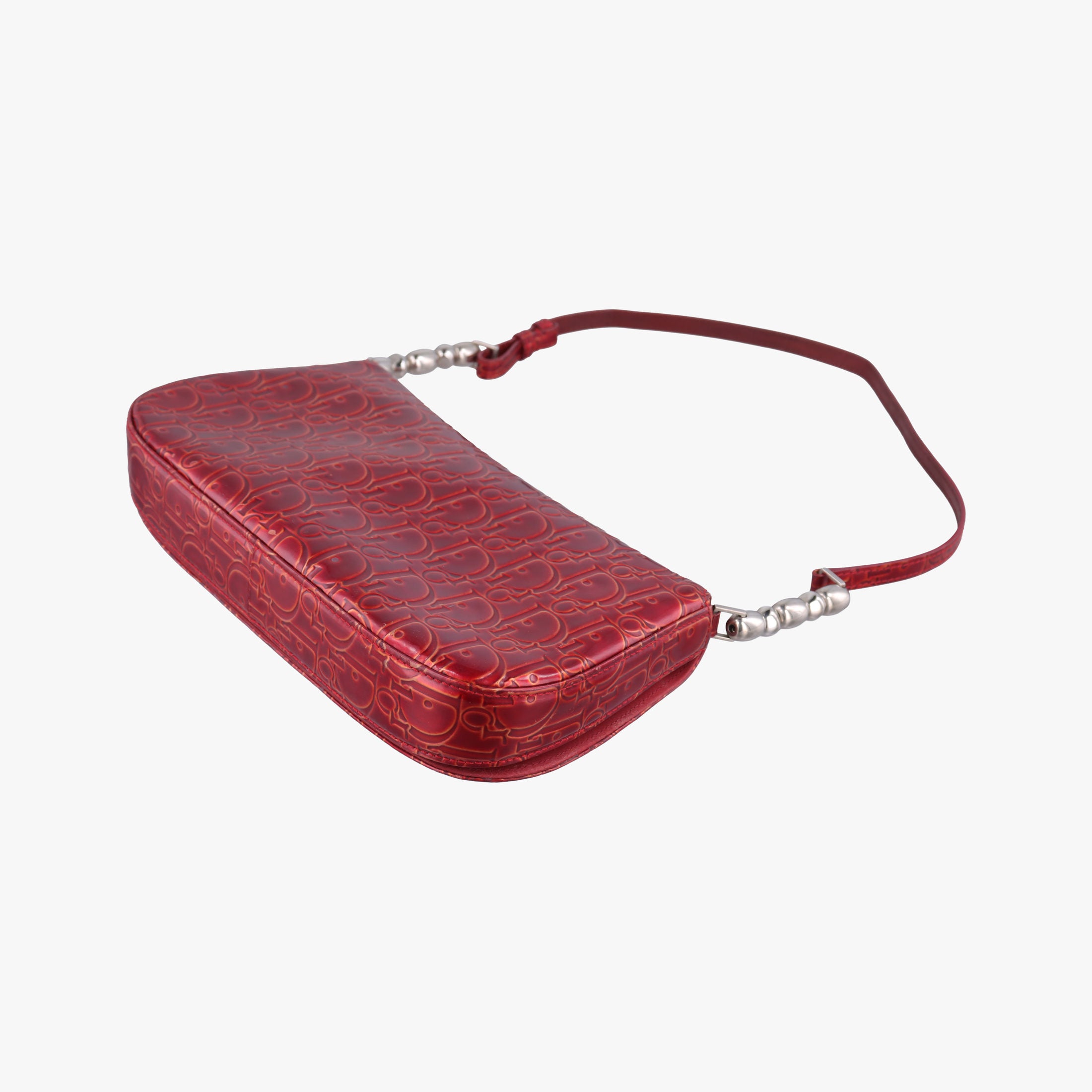 Secondhand Christian Dior Malice pearl Red Leather  shoulderbag | stylenewstar