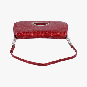 Secondhand Christian Dior Malice pearl Red Leather  shoulderbag | stylenewstar