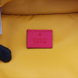 Pre-owned Gucci kids half moon bag Blue×Red nylon 611686 shoulderbag | stylenewstar