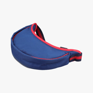 Pre-owned Gucci kids half moon bag Blue×Red nylon 611686 shoulderbag | stylenewstar