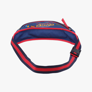 Pre-owned Gucci kids half moon bag Blue×Red nylon 611686 shoulderbag | stylenewstar
