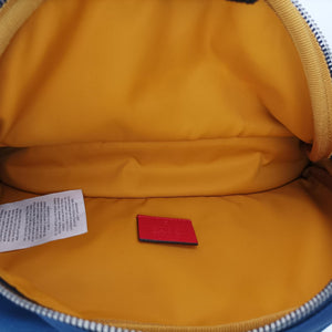 Pre-owned Gucci kids half moon bag Blue×Red nylon 611686 shoulderbag | stylenewstar