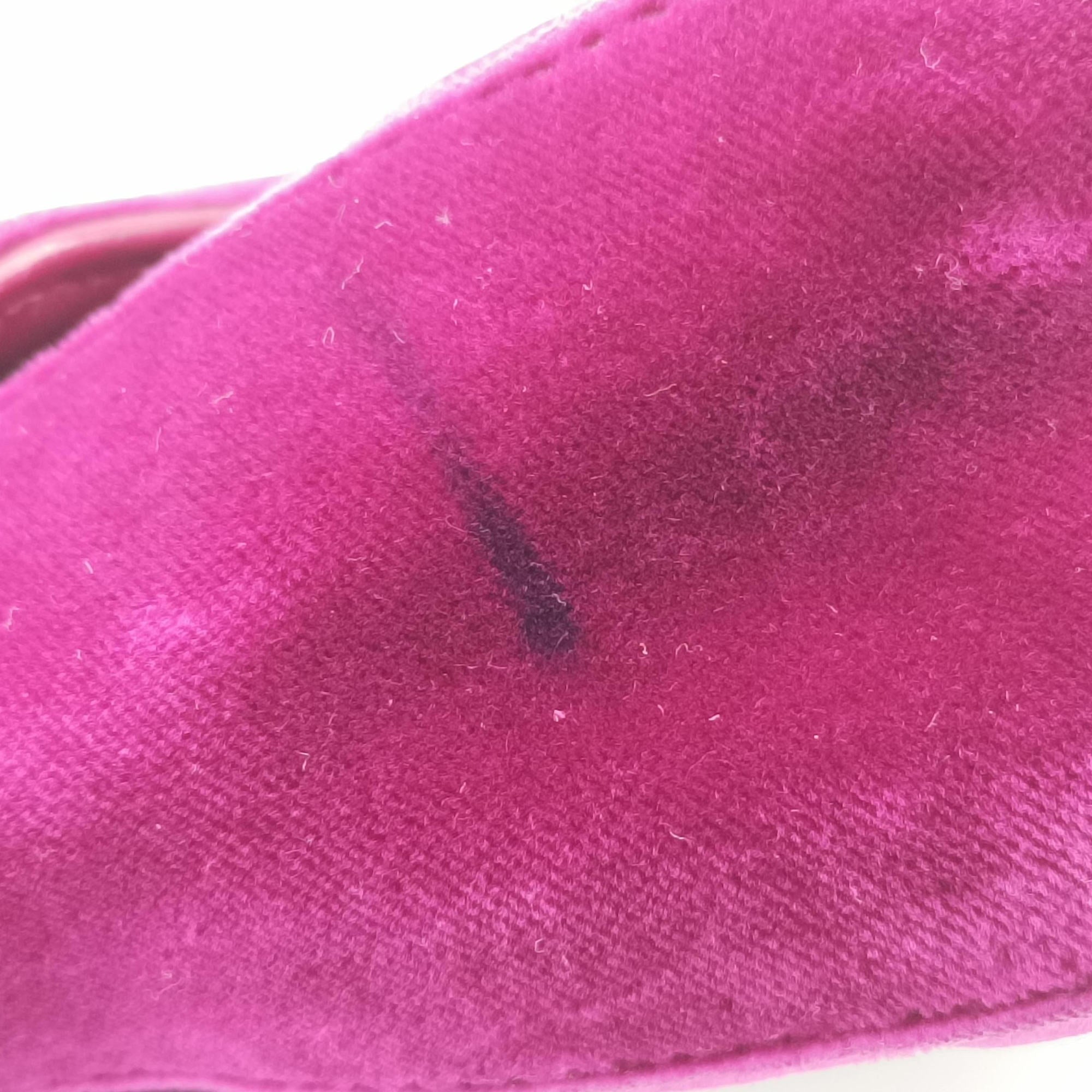 Pre-owned Gucci GG Marmont Purple velour 446744 shoulderbag | stylenewstar