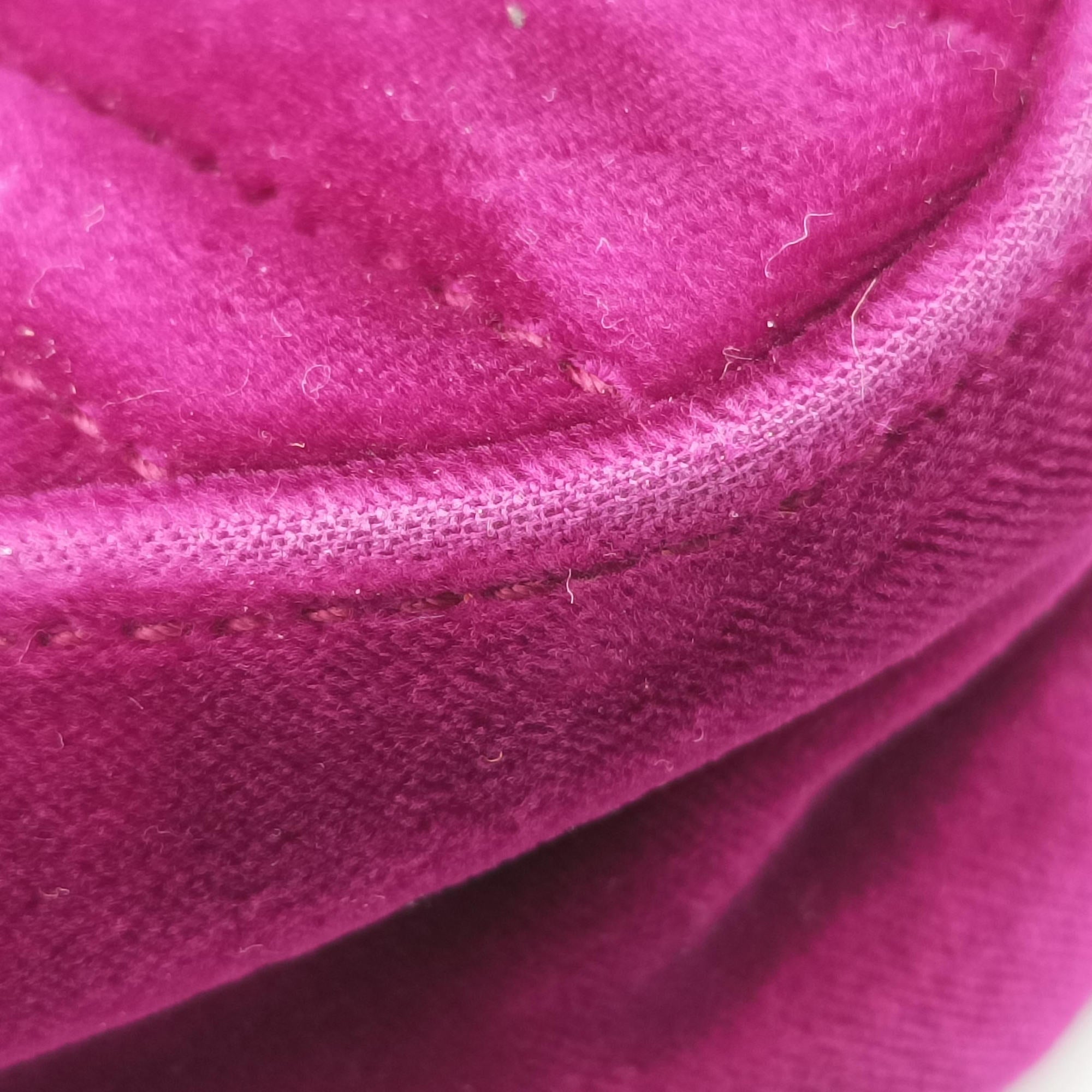 Pre-owned Gucci GG Marmont Purple velour 446744 shoulderbag | stylenewstar