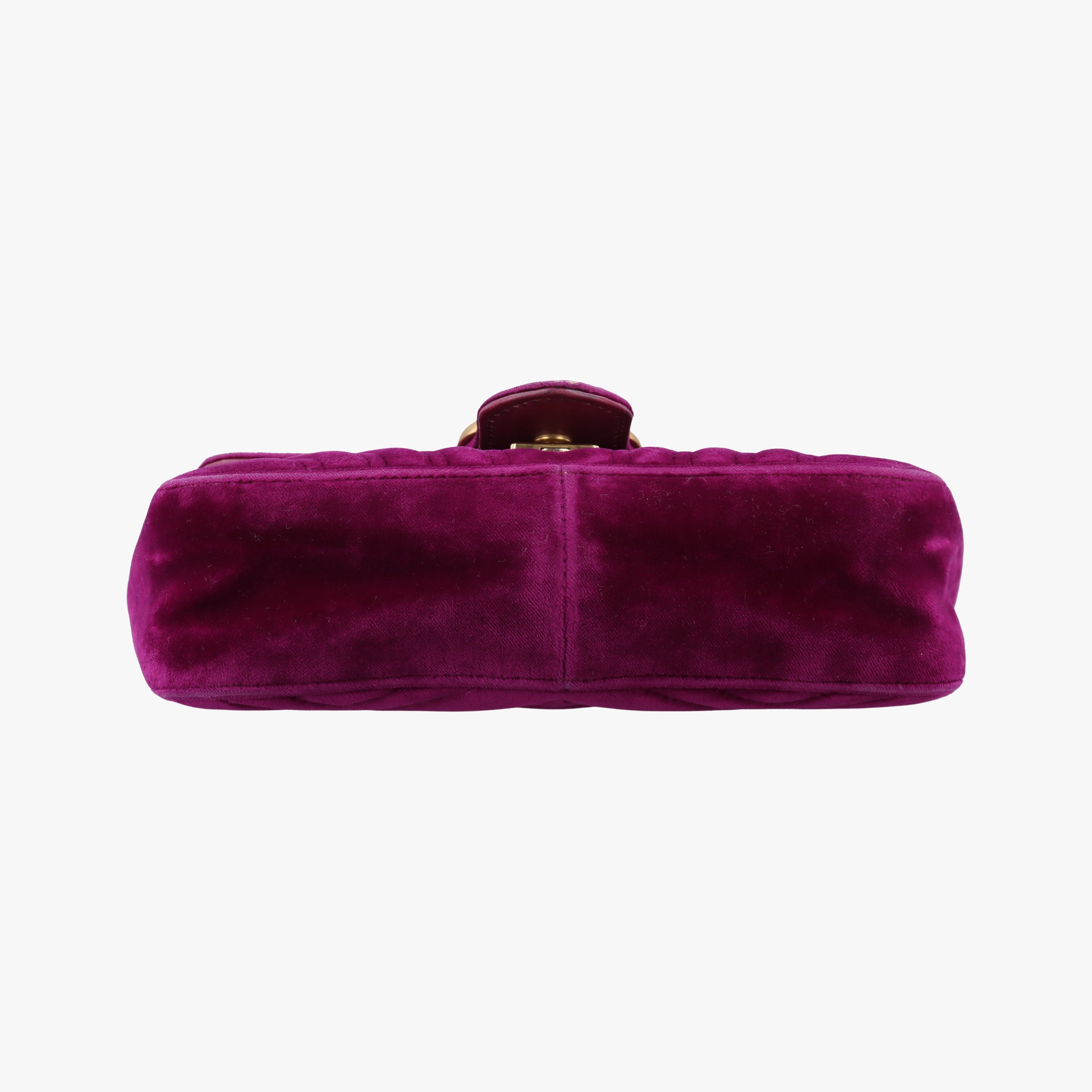 Pre-owned Gucci GG Marmont Purple velour 446744 shoulderbag | stylenewstar