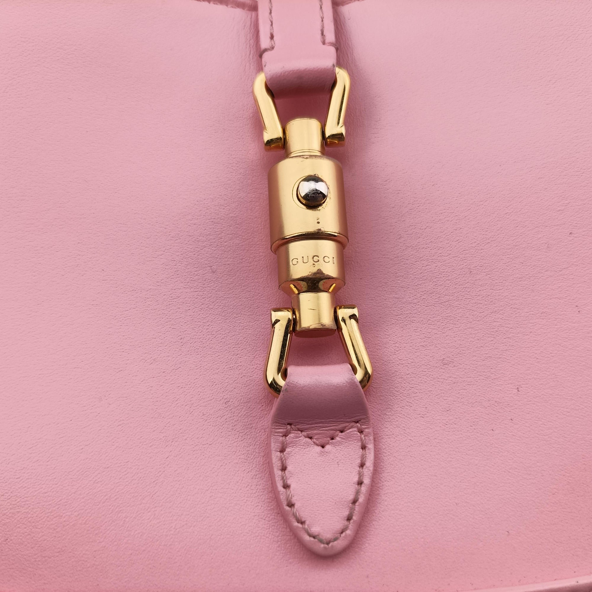 Secondhand Gucci JACKIE 1961 Pink Leather 637091 shoulderbag | stylenewstar