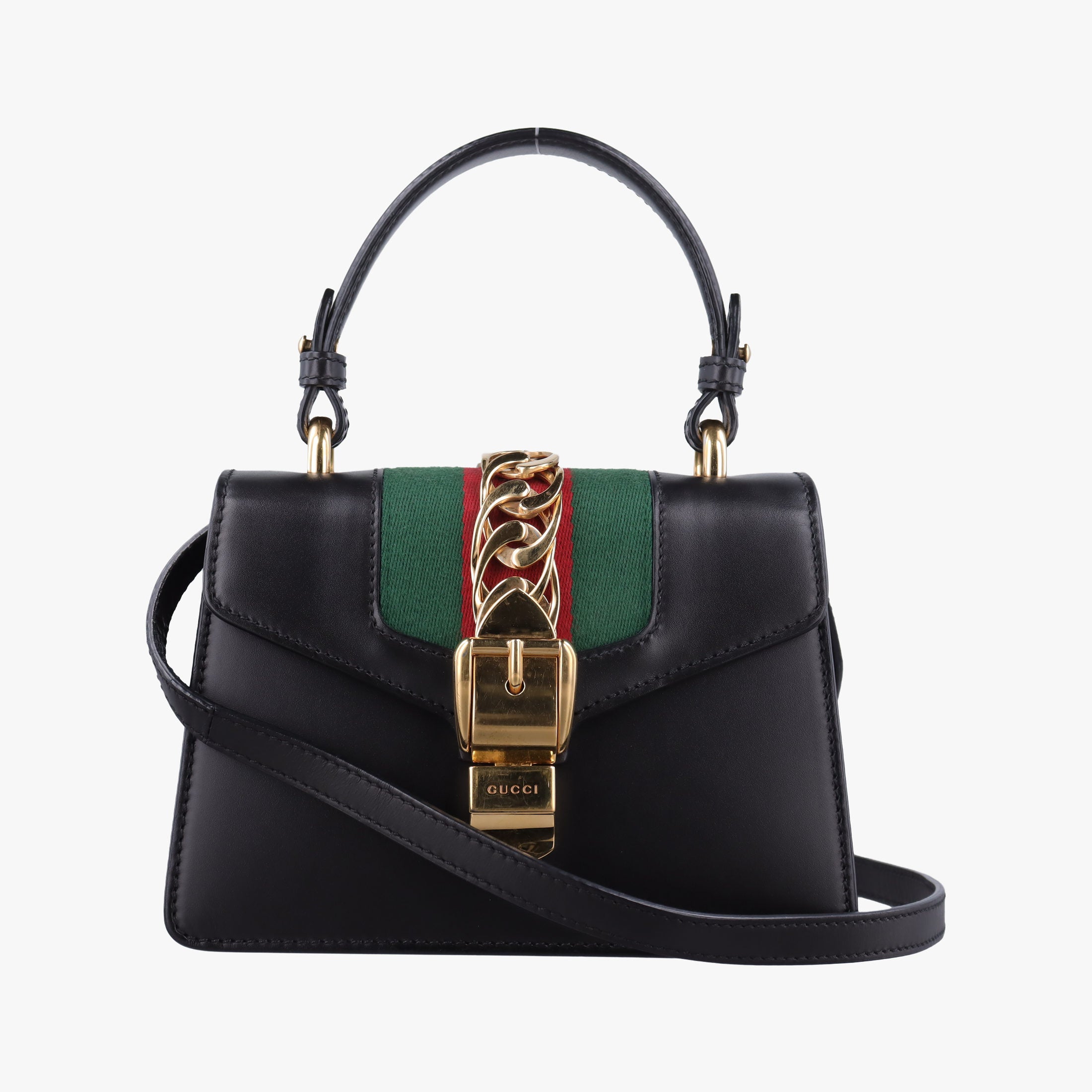Vintage Gucci Sylvie Black Leather 470270 shoulderbag | stylenewstar