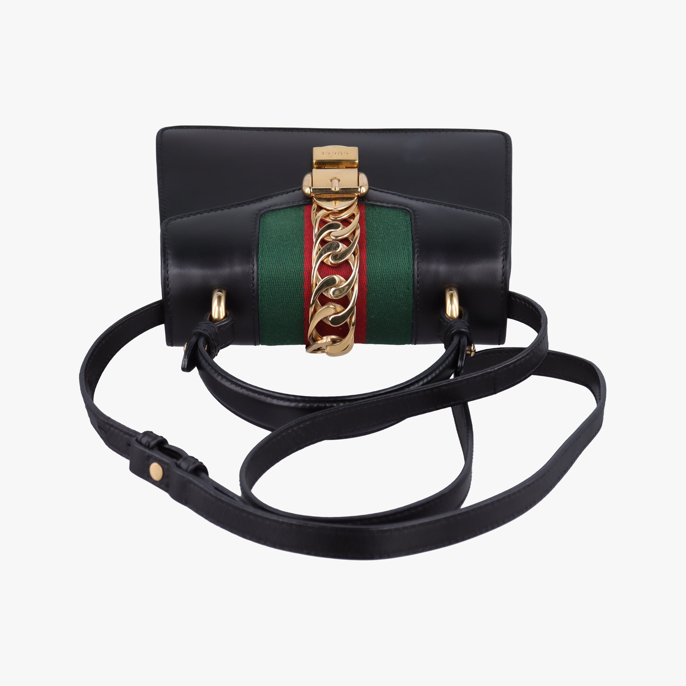 Vintage Gucci Sylvie Black Leather 470270 shoulderbag | stylenewstar