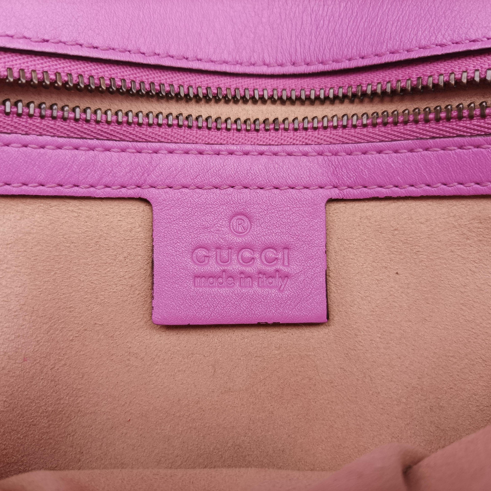 Secondhand Gucci GG Marmont Purple Leather 443497 shoulderbag | stylenewstar