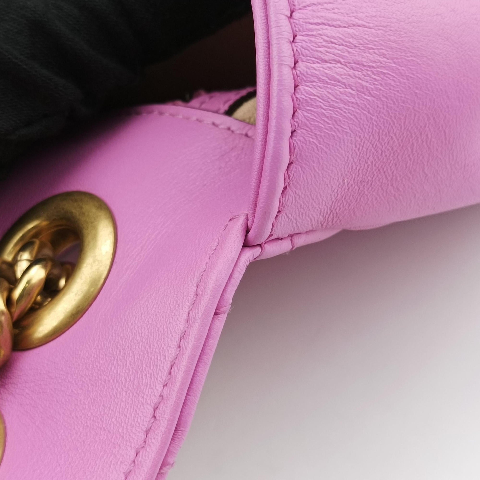 Secondhand Gucci GG Marmont Purple Leather 443497 shoulderbag | stylenewstar