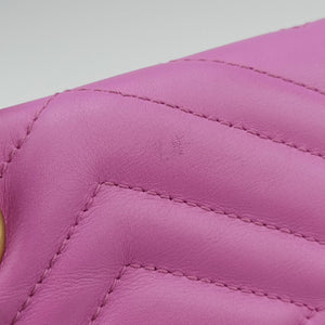 Secondhand Gucci GG Marmont Purple Leather 443497 shoulderbag | stylenewstar