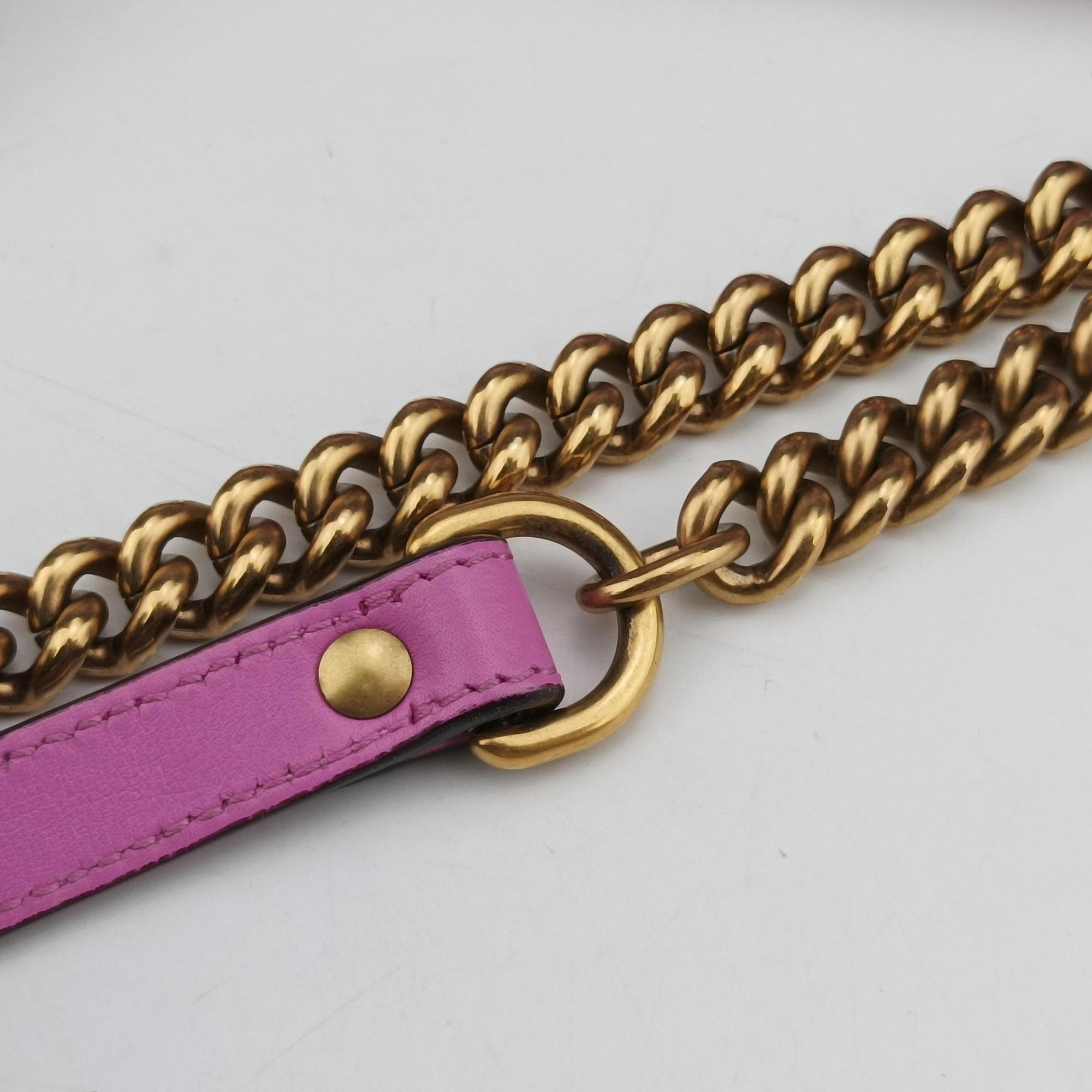 Secondhand Gucci GG Marmont Purple Leather 443497 shoulderbag | stylenewstar