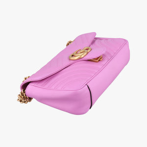 Secondhand Gucci GG Marmont Purple Leather 443497 shoulderbag | stylenewstar