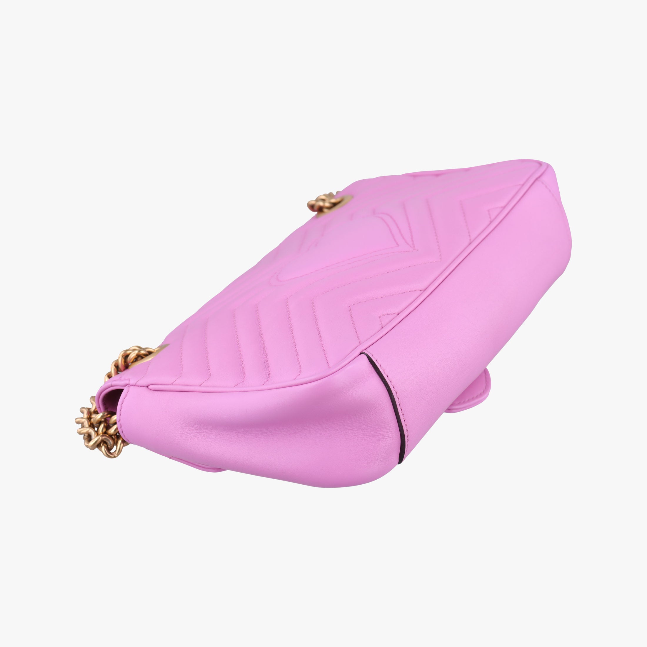 Secondhand Gucci GG Marmont Purple Leather 443497 shoulderbag | stylenewstar