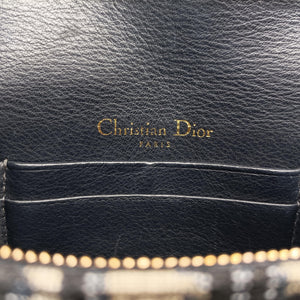 Vintage Christian Dior Saddle Navy×Gray jacquard  bum bag/waist bag | stylenewstar
