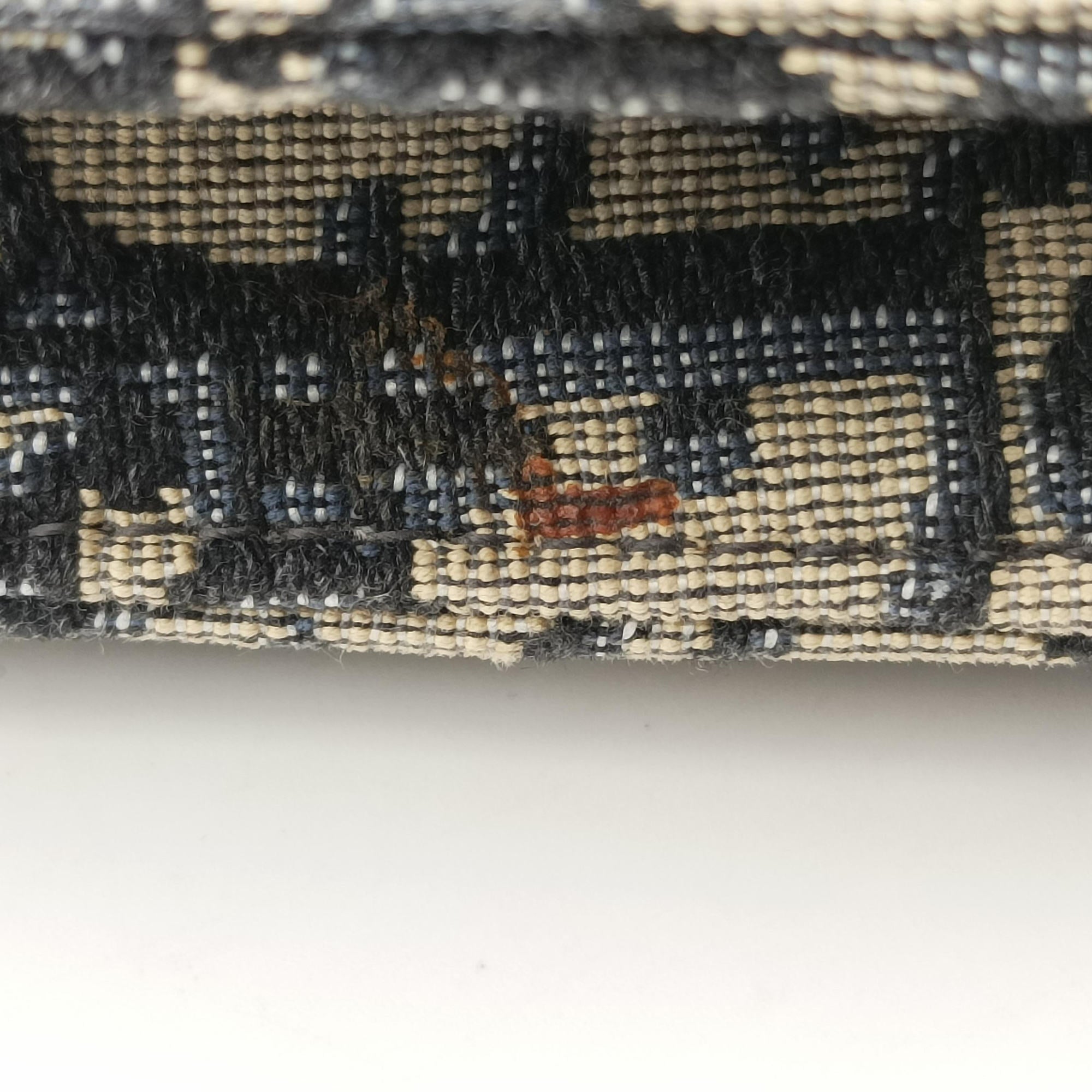 Vintage Christian Dior Saddle Navy×Gray jacquard  bum bag/waist bag | stylenewstar