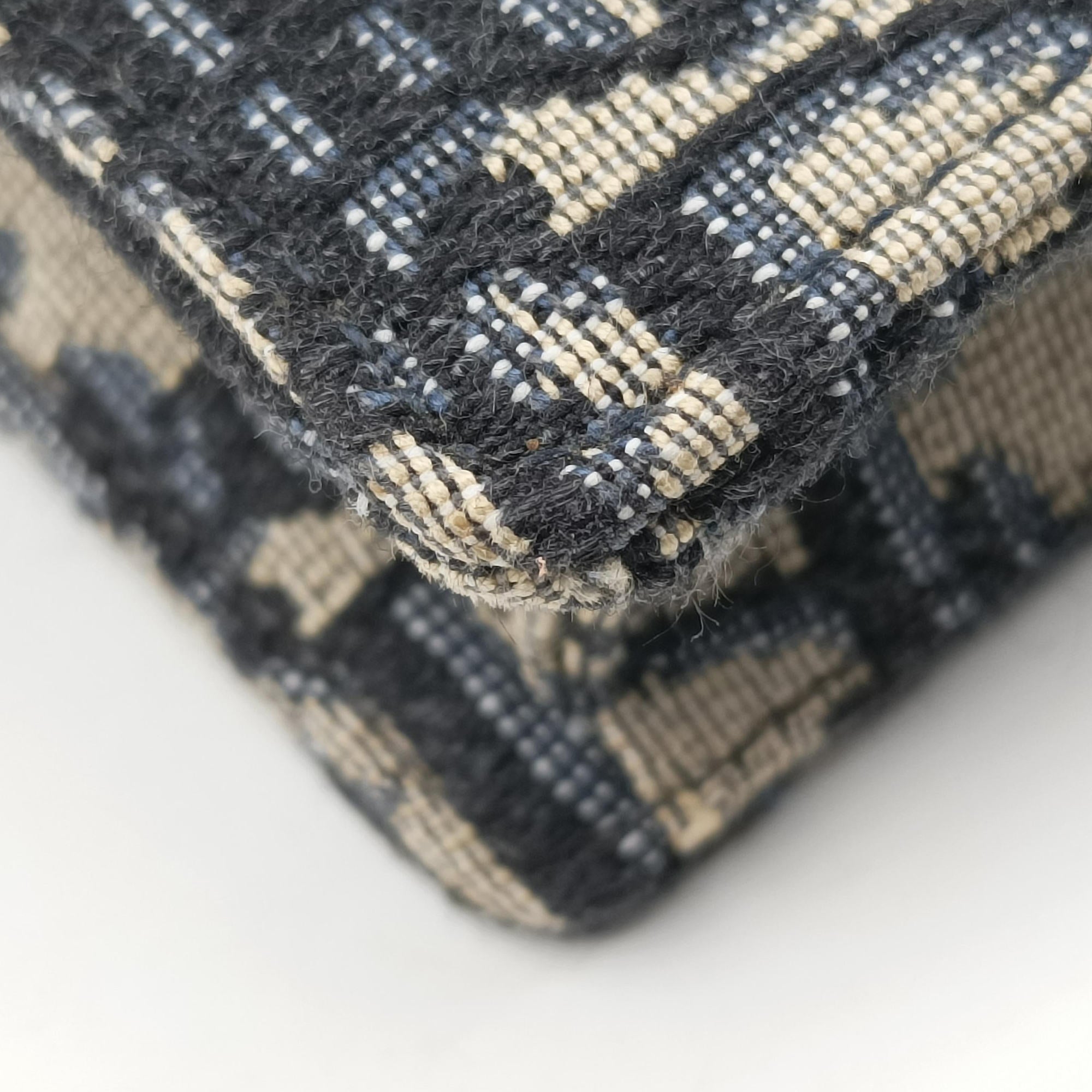 Vintage Christian Dior Saddle Navy×Gray jacquard  bum bag/waist bag | stylenewstar