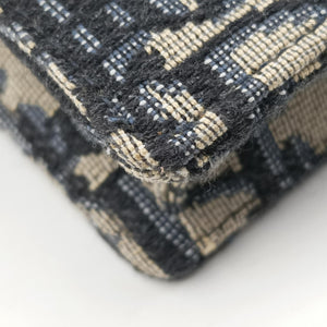 Vintage Christian Dior Saddle Navy×Gray jacquard  bum bag/waist bag | stylenewstar