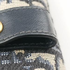 Vintage Christian Dior Saddle Navy×Gray jacquard  bum bag/waist bag | stylenewstar