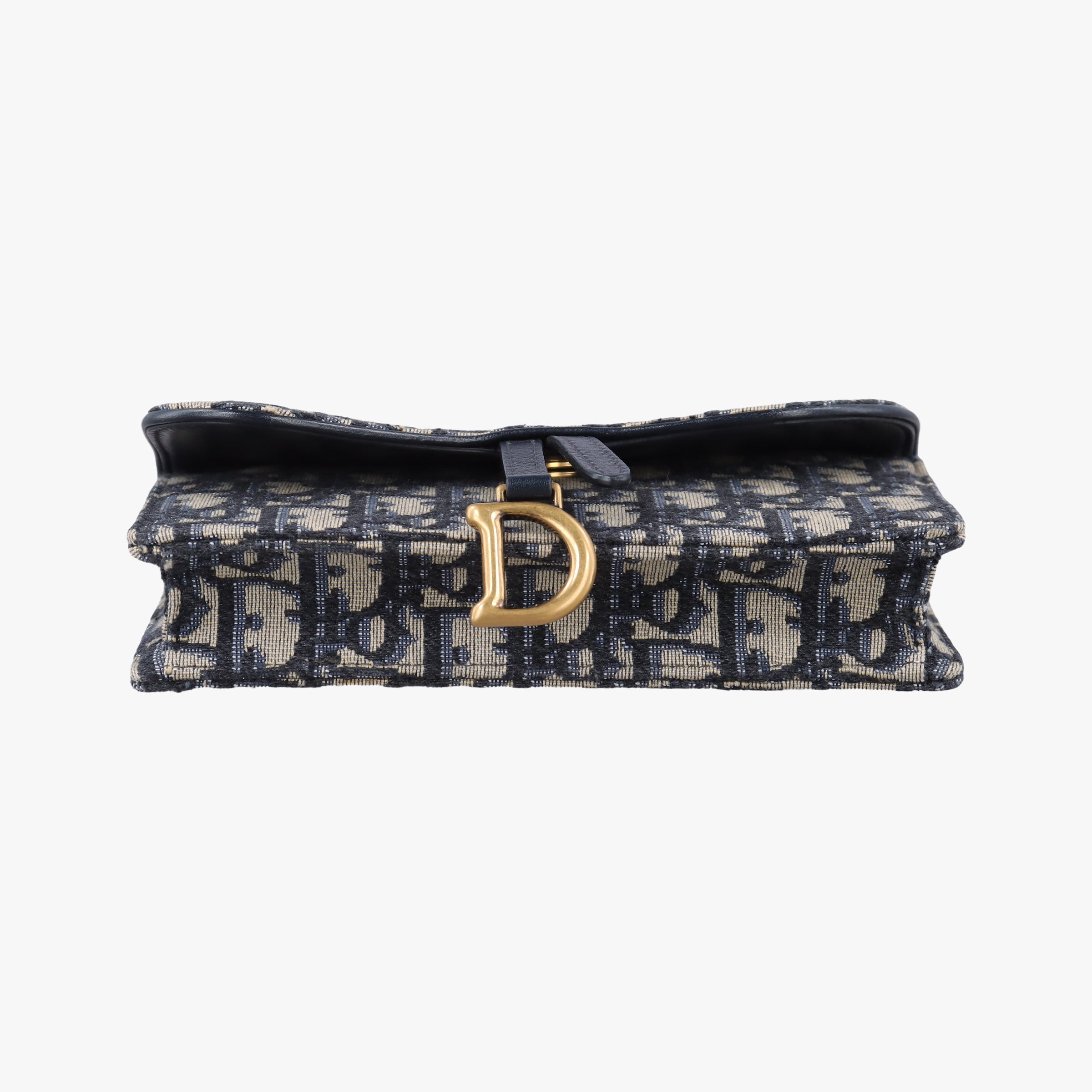 Vintage Christian Dior Saddle Navy×Gray jacquard  bum bag/waist bag | stylenewstar
