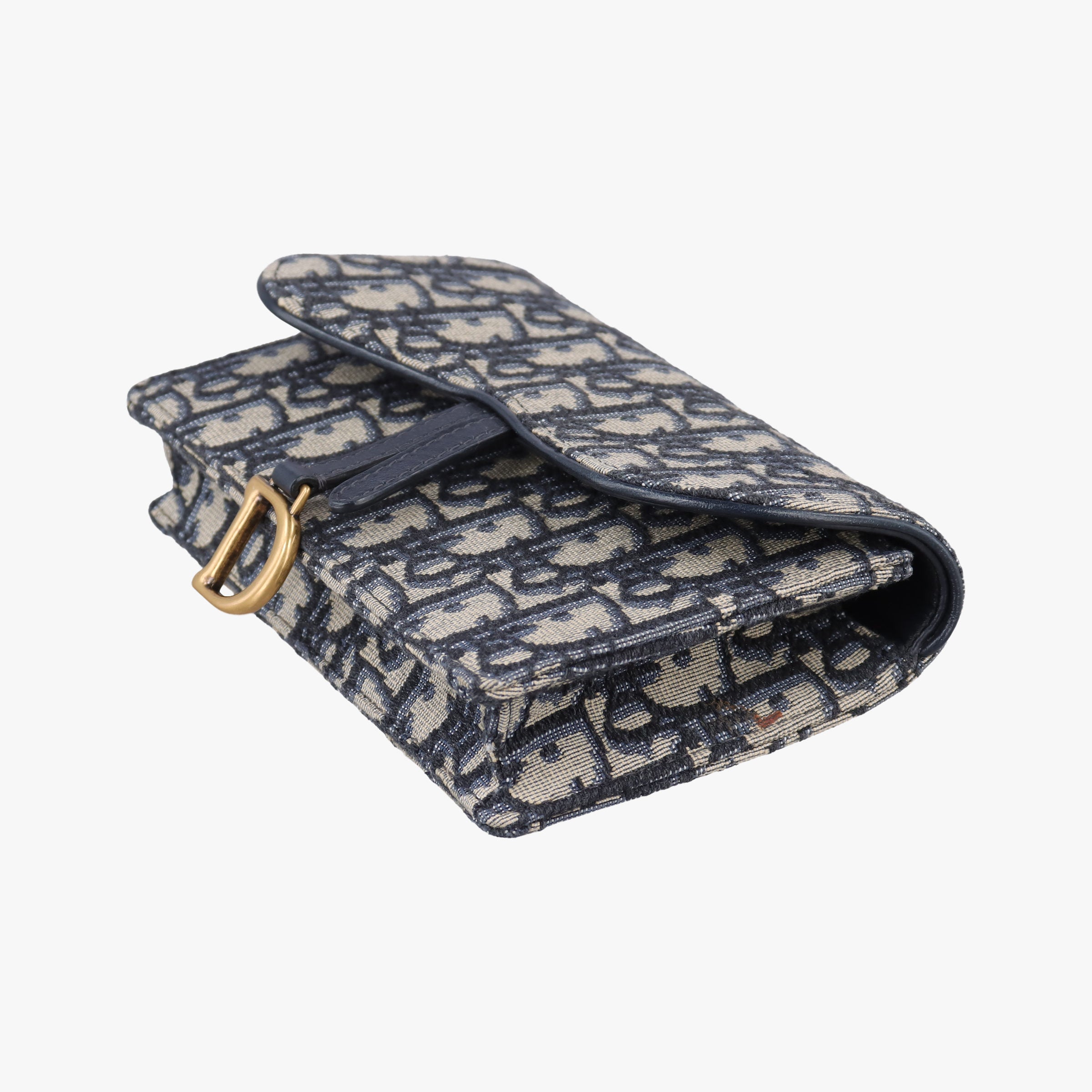 Vintage Christian Dior Saddle Navy×Gray jacquard  bum bag/waist bag | stylenewstar