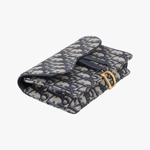 Vintage Christian Dior Saddle Navy×Gray jacquard  bum bag/waist bag | stylenewstar