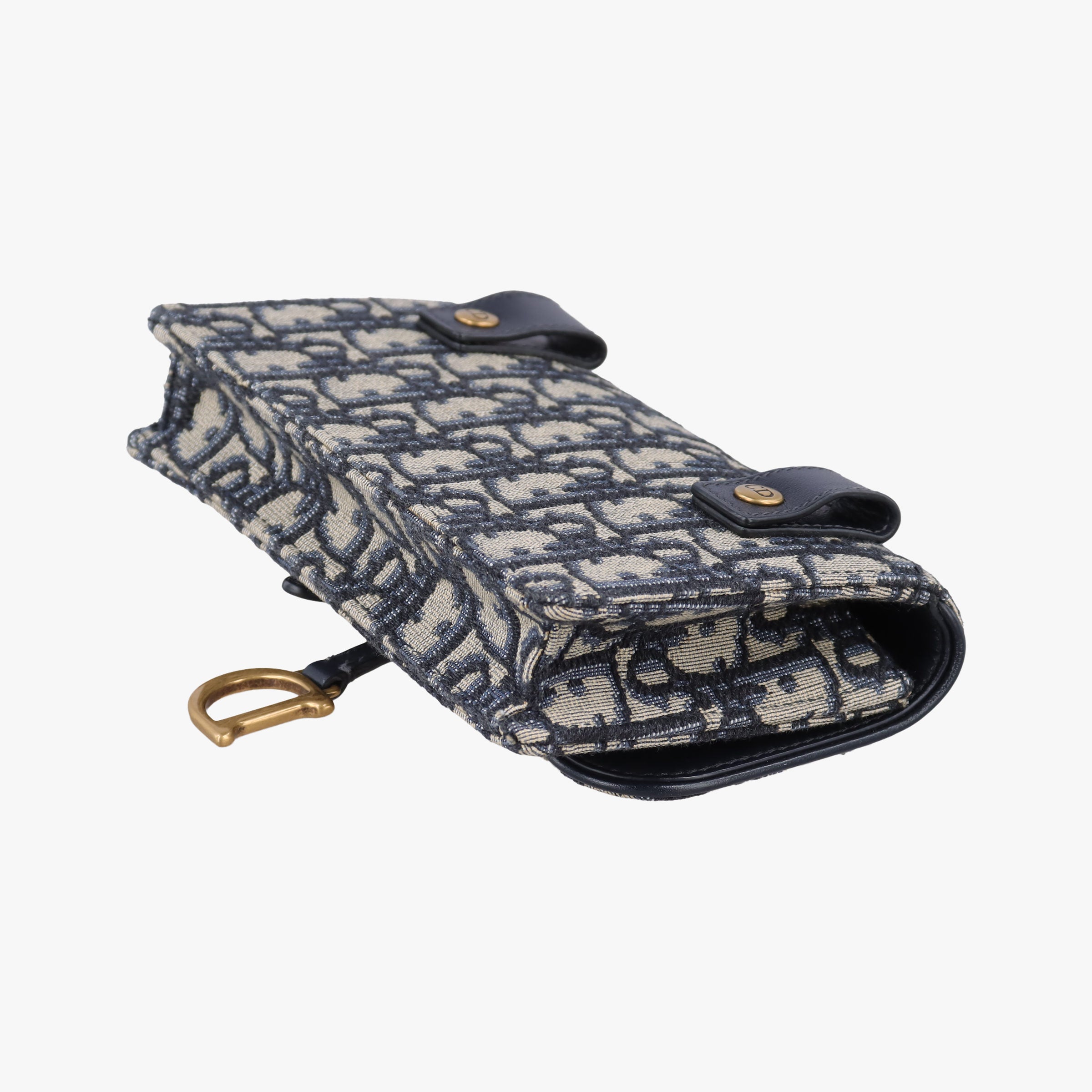 Vintage Christian Dior Saddle Navy×Gray jacquard  bum bag/waist bag | stylenewstar