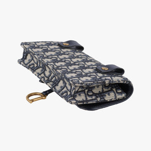 Vintage Christian Dior Saddle Navy×Gray jacquard  bum bag/waist bag | stylenewstar