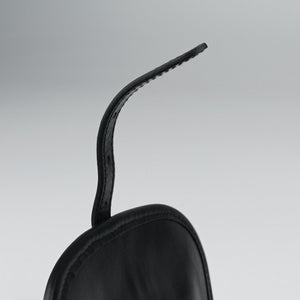 Pre-owned Prada Fringe Charms Black Leather×velour IBL002 shoulderbag | stylenewstar
