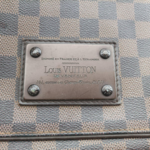 Pre-owned Louis Vuitton BROOKLYN MM EBENE Damier Canvas N51211 shoulderbag | stylenewstar