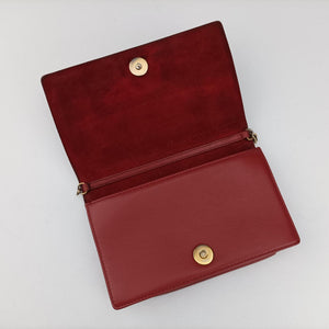 Pre-owned Christian Dior Diorama Red lambskin  shoulderbag | stylenewstar