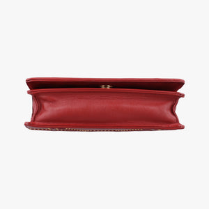 Pre-owned Christian Dior Diorama Red lambskin  shoulderbag | stylenewstar
