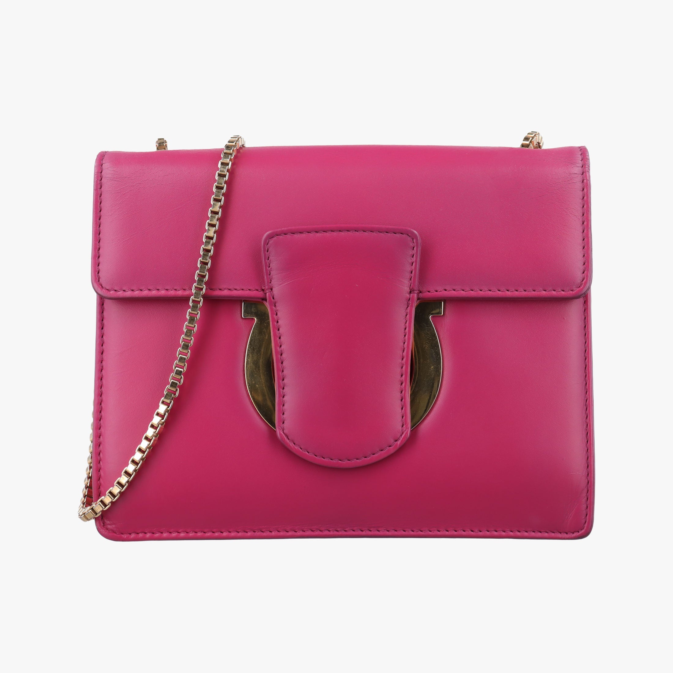 Pre-owned Ferragamo Thalia Rose Leather  shoulderbag | stylenewstar