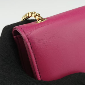 Pre-owned Ferragamo Thalia Rose Leather  shoulderbag | stylenewstar