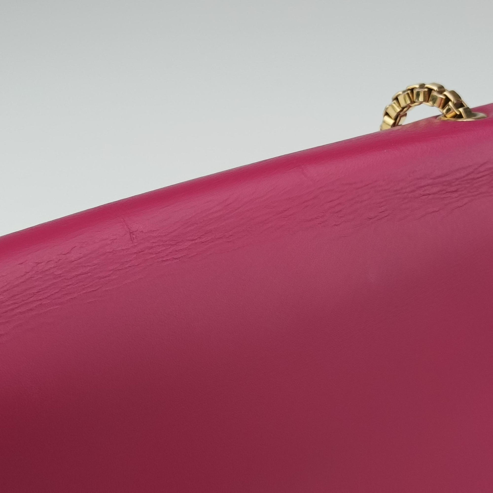 Pre-owned Ferragamo Thalia Rose Leather  shoulderbag | stylenewstar